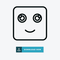 Smile vector icon