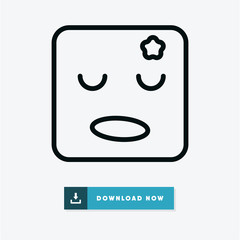 Boring vector icon