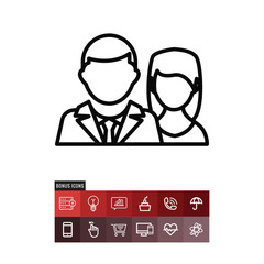 Couple vector icon