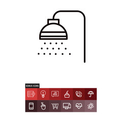 Shower vector icon