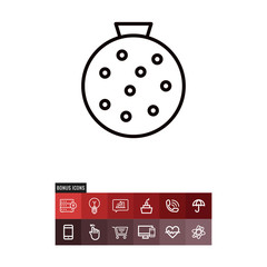 Yoga ball vector icon