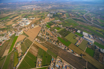 landscape photo taken from air 