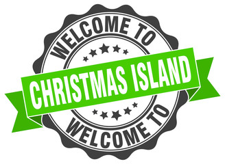 Christmas Island round ribbon seal