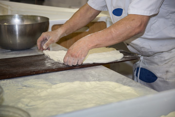 Processing of the Pizza Dough by the Pizza Maker