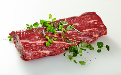 Whole raw trimmed tender fillet steak