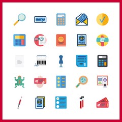 check icon. snellen chart and invoice vector icons in check set. Use this illustration for check works.
