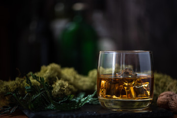 Whiskey with ice