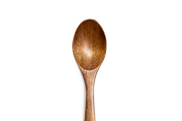 Wooden spoon isolated on white