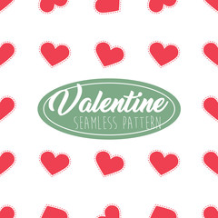 Valentine Seamless Pattern Heart shape for Greeting Card, Invitation and Banner