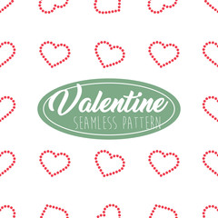 Valentine Seamless Pattern Heart shape for Greeting Card, Invitation and Banner