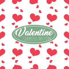 Valentine Seamless Pattern Heart shape for Greeting Card, Invitation and Banner