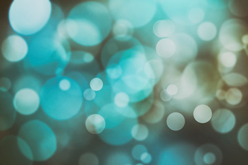 Blue bokeh abstract background.