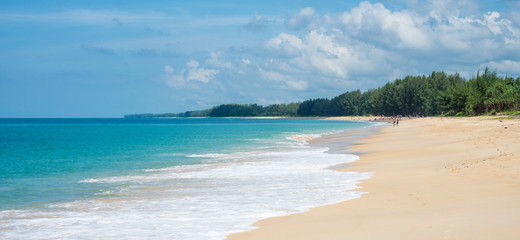 Coast of Sirinat National Park. Sunny day 21 December 2018