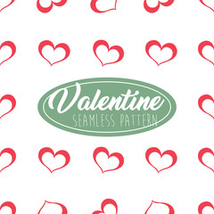 Valentine Seamless Pattern Heart shape for Greeting Card, Invitation and Banner