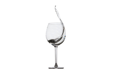 Water splashing from a glass