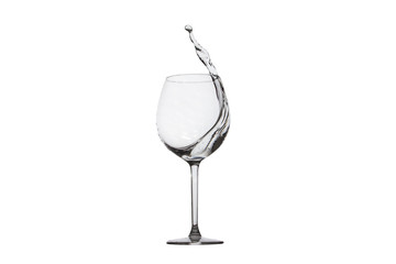 Water splashing from a glass