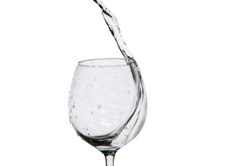 Water splashing from a glass