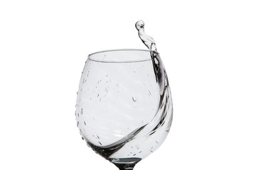 Water splashing from a glass