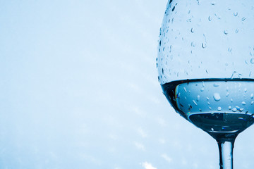Water splashing from a glass