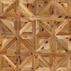 Classic pattern parquet of natural wood seamless texture