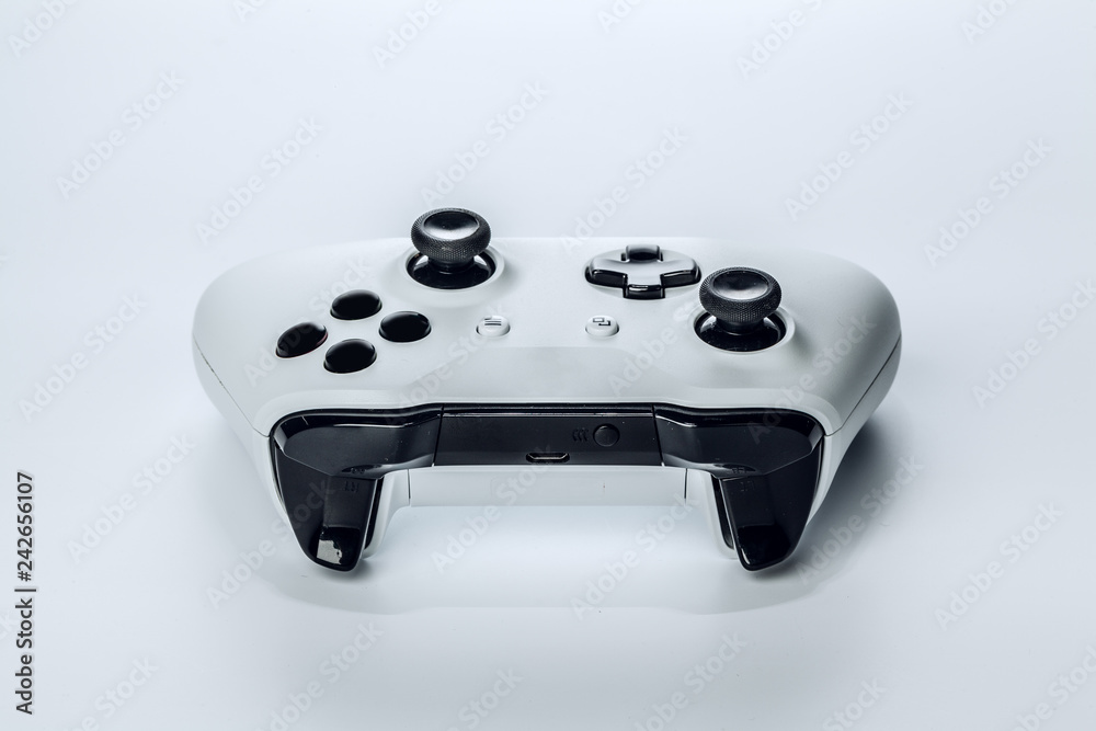 Wall mural video game controller isolated on white background