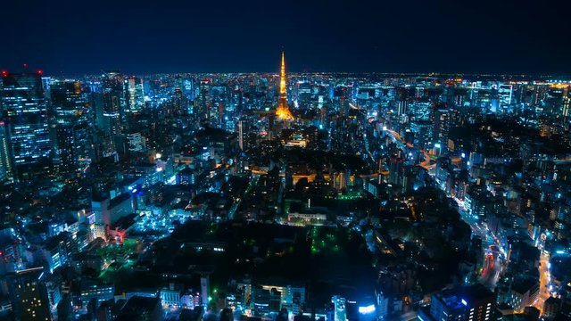 東京夜景・タイムラプス・2019・4K