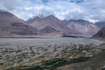 The amazing landscape view of the Nubra valley
