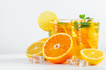 Citrus lemonade,summer drink.