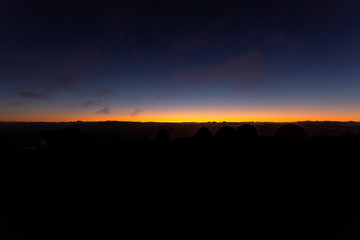 Sunrise in the mountains