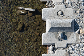 川と岸の境界線