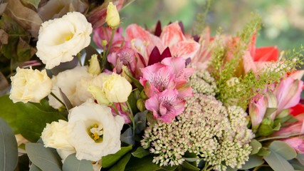 Obraz na płótnie Canvas Bouquet of different flowers.