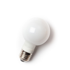 Modern LED energy saving light bulb in ball shape
