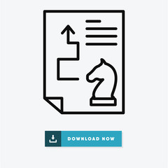 Strategy vector icon