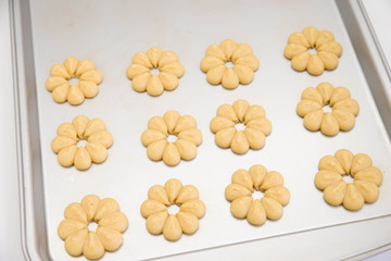 Cookies on a tray 