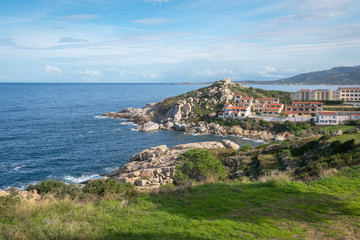 Fototapeta na wymiar North coast of Corsica, France