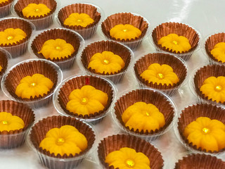 Fruit Shaped Mung Beans (Kanom Look Choup), Thai dessert