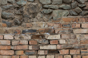 old brickwork wall for retro background