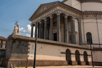 Obraz premium Church of the Great Mother of God, symbol of magical Turin