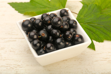 Ripe black currants