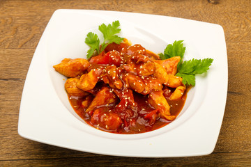 Chicken with teriyaki