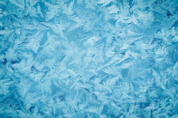 Abstract frosty pattern on glass, background texture