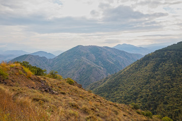 Caucasus mountains landscape