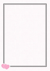 Love frame with space for your text