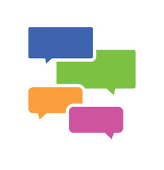 Vector of abstract simple speech bubble	
