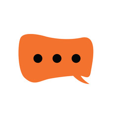 Vector of abstract simple speech bubble	