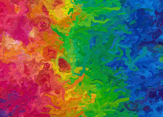 paint-like style digital paint colorful gradient color abstract background with rough paper texture