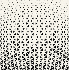 triangle halftone seamless pattern, minimal geometric background print texture