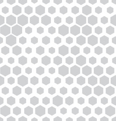 hexagon halftone seamless minimal design pattern, geometric background print texture