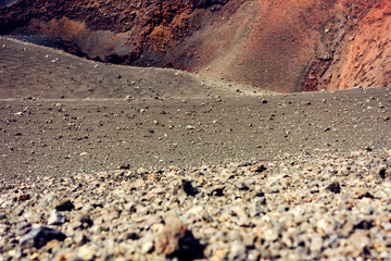 Mount Etna, active volcano on the east coast of Sicily, Italy.