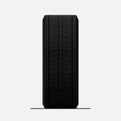 tire icon vector flat design.